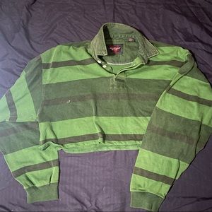 Oversized cropped urban outfitters collard shirt